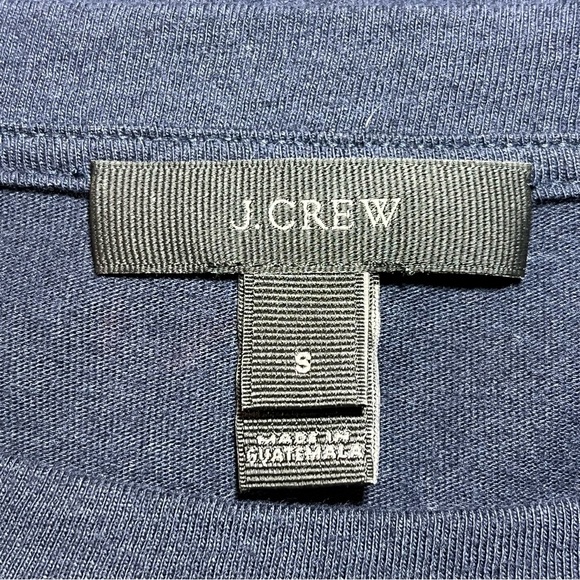 J. Crew Embroidered Bell Sleeve Top Blouse Shirt Womens Size Small Navy White - Picture 4 of 9